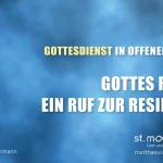Gottes Ruf – Ein Ruf zur Resilienz