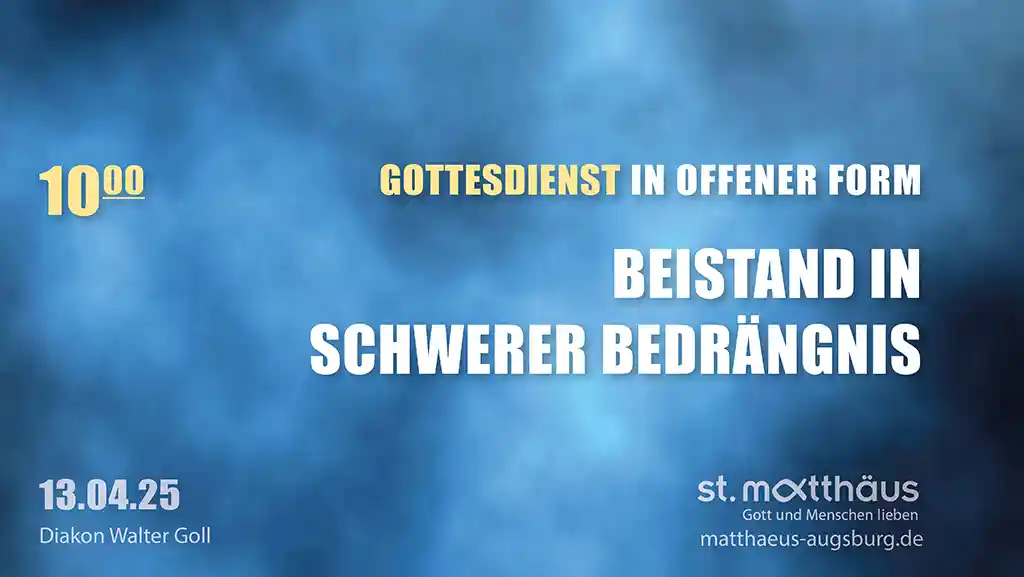Beistand in schwerer Bedrängnis