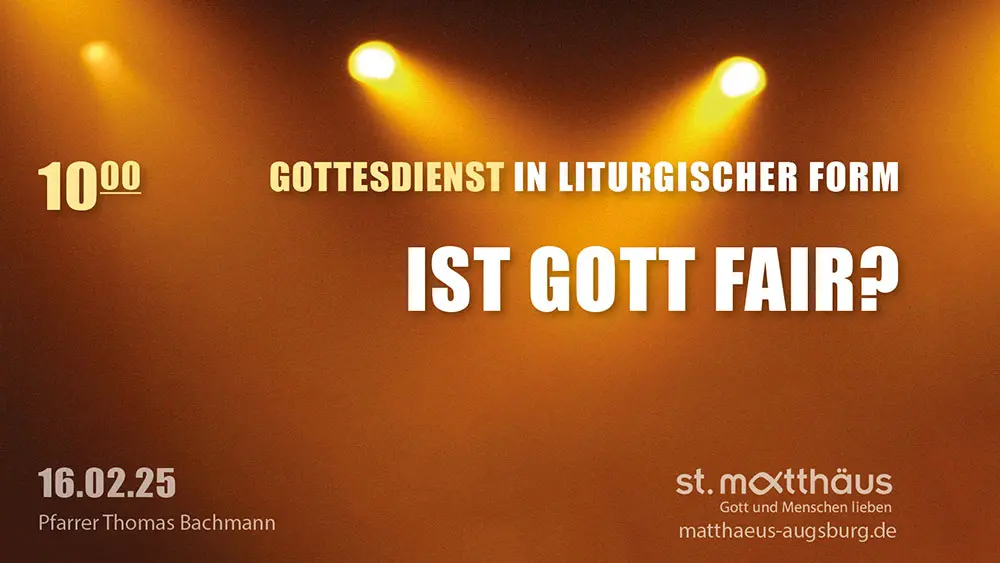 Ist Gott fair?