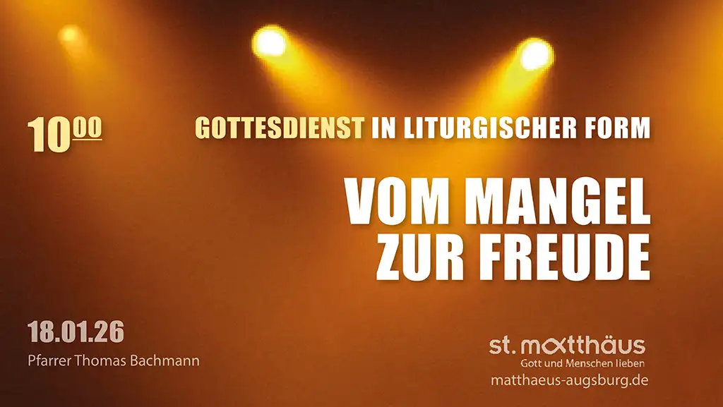 Vom Mangel zur Freude