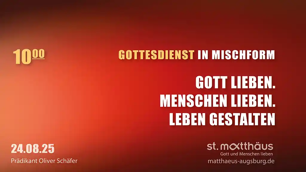 Gott lieben. Menschen lieben. Leben gestalten.