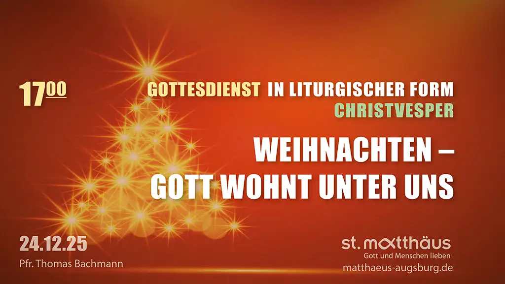 Weihnachten – Gott wohnt unter uns
