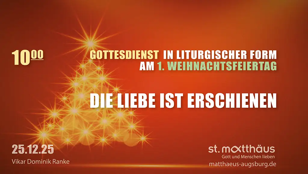 Die Liebe ist erschienen