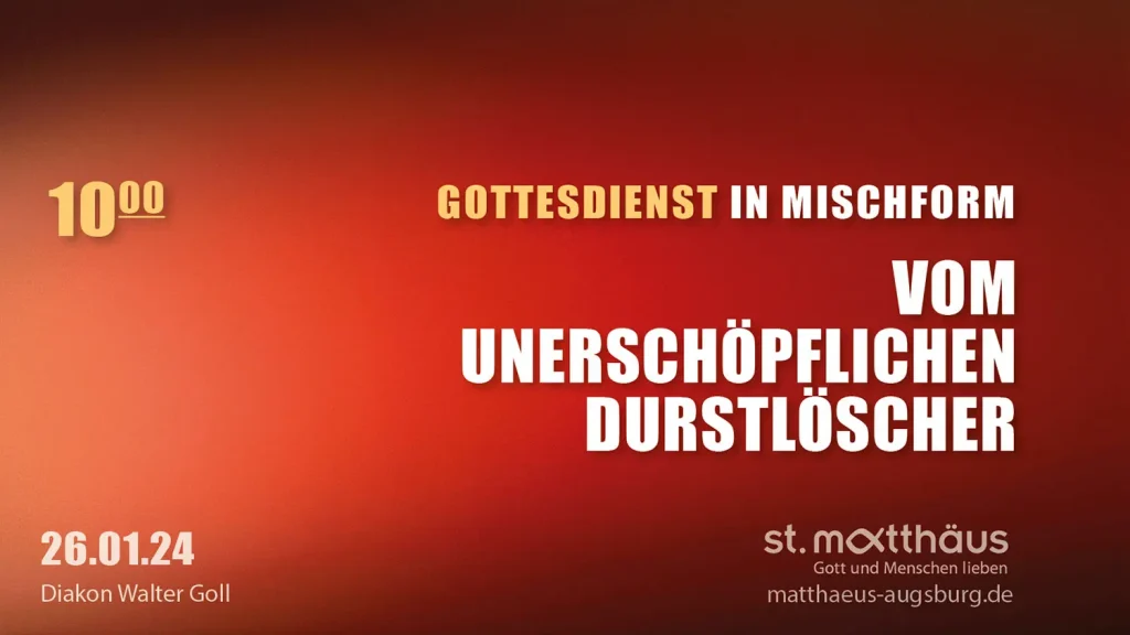 Vom unerschöpflichen Durstlöscher