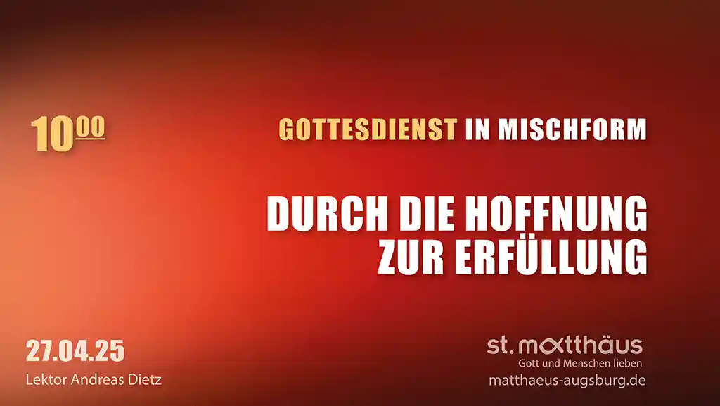 Durch die Hoffnung zur Erfüllung